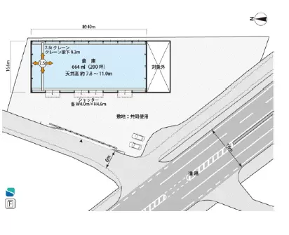 千葉県野田市船形の倉庫