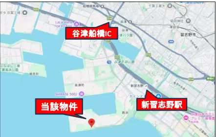 千葉県習志野市茜浜の倉庫