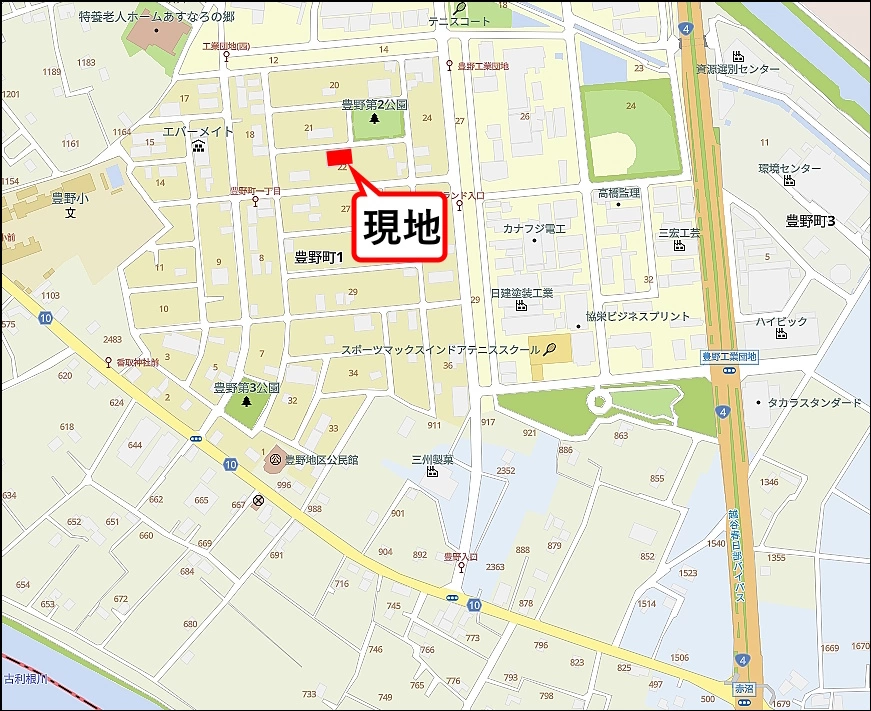 埼玉県春日部市豊野町の倉庫